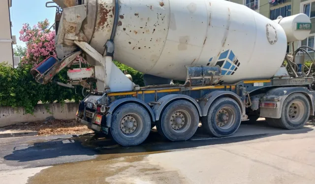 Elazığ'da yollara beton döken miksere para cezası