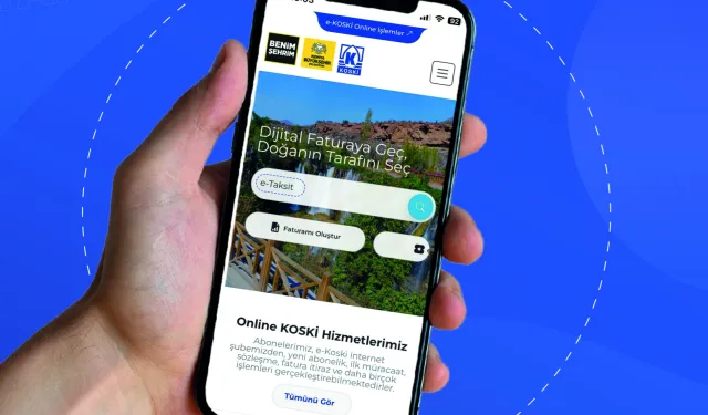 Türkiye'de ilk... KOSKİ'den borçlara internetten taksit imkanı