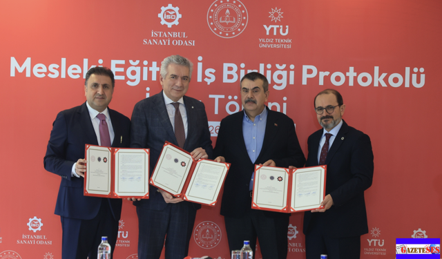 MEB, İSO ve YTÜ Arasında Mesleki Eğitimde Dev İş Birliği Protokolü