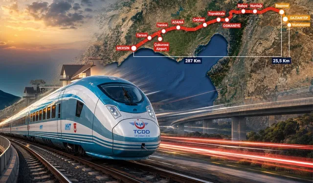 Mersin-Gaziantep YHT Hattı, Türkiye'yi Orta Koridor ve Kalkınma Yolu'na bağlayacak