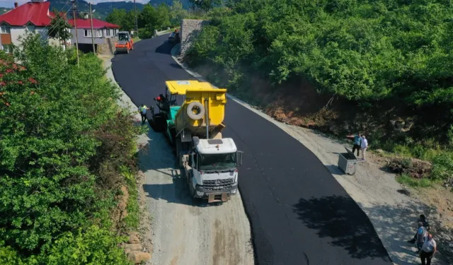 Ordu'da kırsal ulaşım yatırımlarına devam...