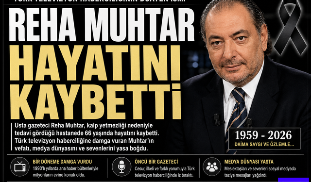 Türk Medyası'nın Efsane İsmi Reha Muhtar hayatını kaybetti