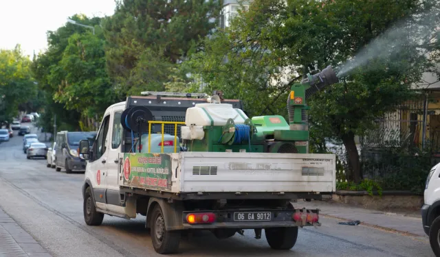 Ankara Keçiören'de gece gündüz kesintisiz ilaçlama