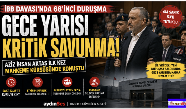 İBB Davası gece yarısına uzadı: Gözler Aziz İhsan Aktaş'ın savunmasındaydı