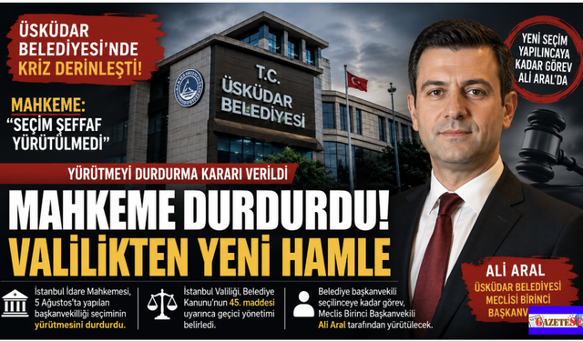 Üsküdar'da başkan vekili seçimi durduruldu! Geçici görevlendirme açıklandı