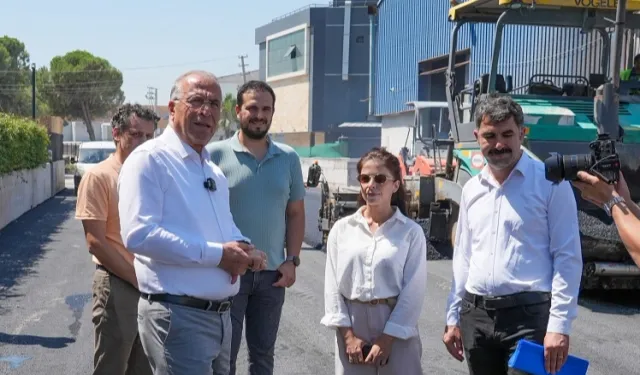 İzmir Gaziemir'de asfaltlama atağı