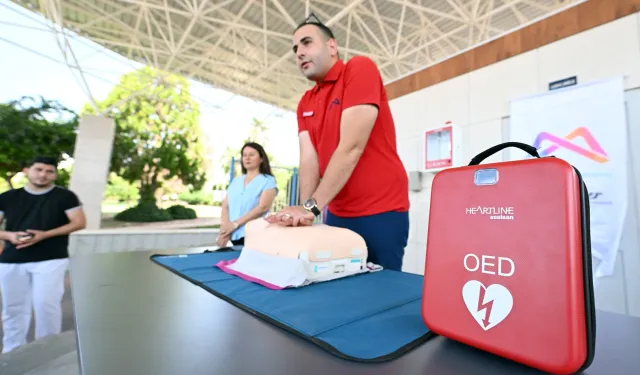 Mersin'de hayat kurtaran OED cihazı eğitimi