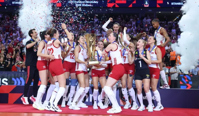 CEV Trendyol 2026 Avrupa Şampiyonası'nda kupa ve madalya sahiplerini buldu... Tarih yazdık
