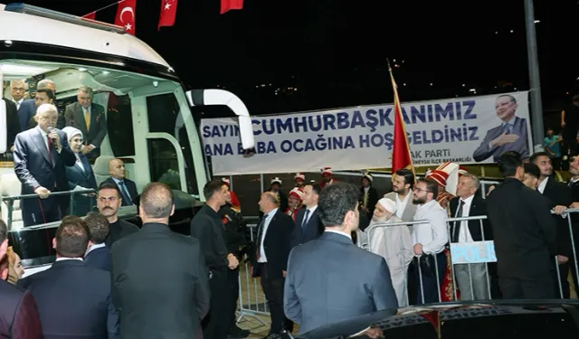 Cumhurbaşkanı Erdoğan baba ocağı Rize'de