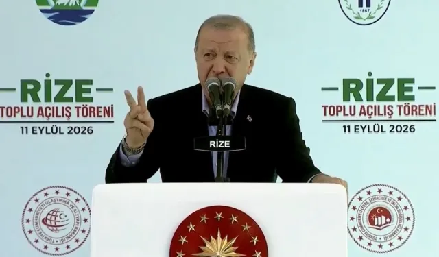 Rize'de 10 milyar liralık yatırıma Cumhurbaşkanı Erdoğan'dan toplu açılış