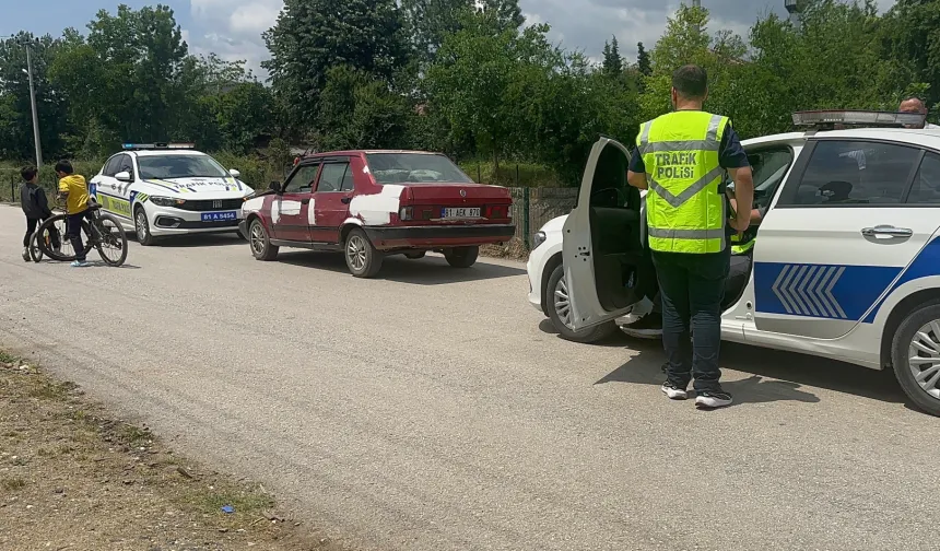 Ehliyetsiz çocuk sürücü drift faciasına neden oldu