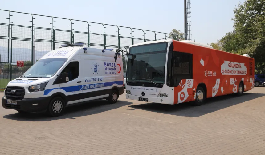 Bursa Büyükşehir'in ‘Sağlık Otobüsü’ devrede