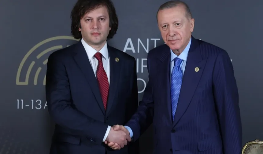 Cumhurbaşkanı Erdoğan, Gürcistan Başbakanı Kobakhidze ile görüştü