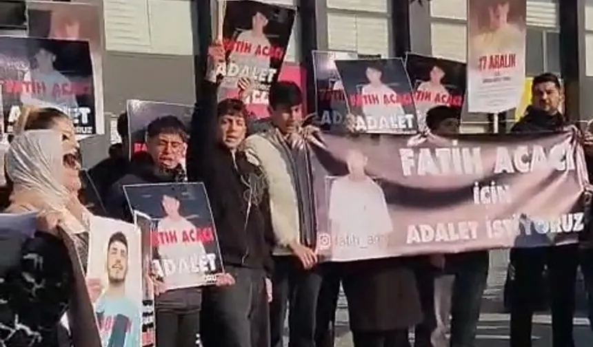 'Fatih Acacı için adalet' sloganları Ankara'da adliye önünde yankılandı!