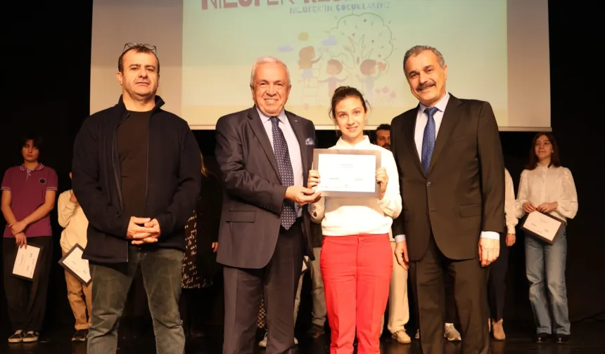 Bursa Nilüfer'in hikayesi çocukların fırçasında hayat buldu