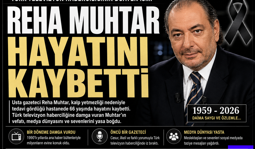 Türk Medyası'nın Efsane İsmi Reha Muhtar hayatını kaybetti