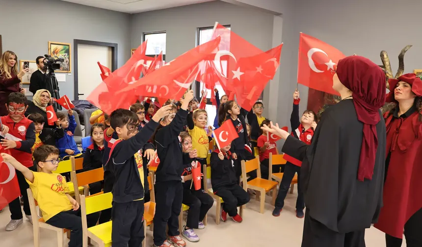 Ankara Keçiören'de cumhuriyet coşkusu çocukların hayalleriyle buluştu