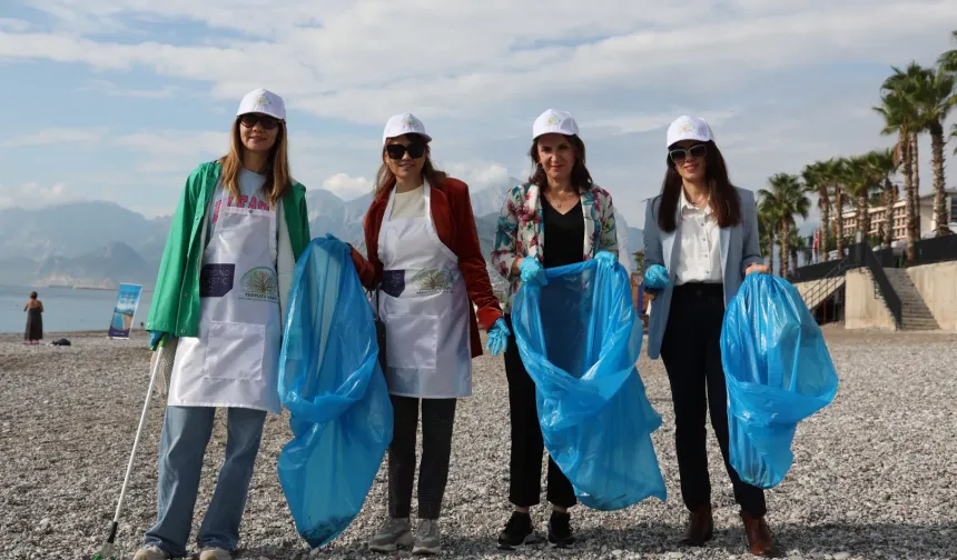 Antalya'da Konyaaltı sahillerinde plastik atıklara karşı yeni proje