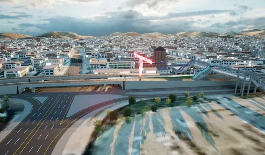 Eyyübiye Köprülü Kavşağı'nda hummalı çalışma