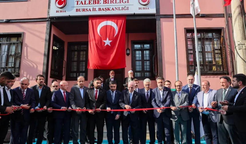 Millî Türk Talebe Birliği Bursa İl Başkanlığı yeni hizmet binası açıldı