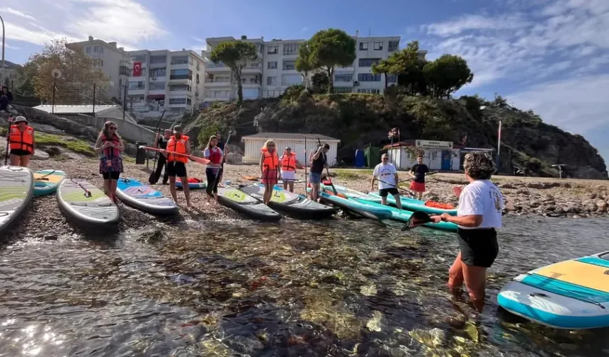 Mudanya'da öğretmenlere deniz üzerinde sürpriz etkinlik