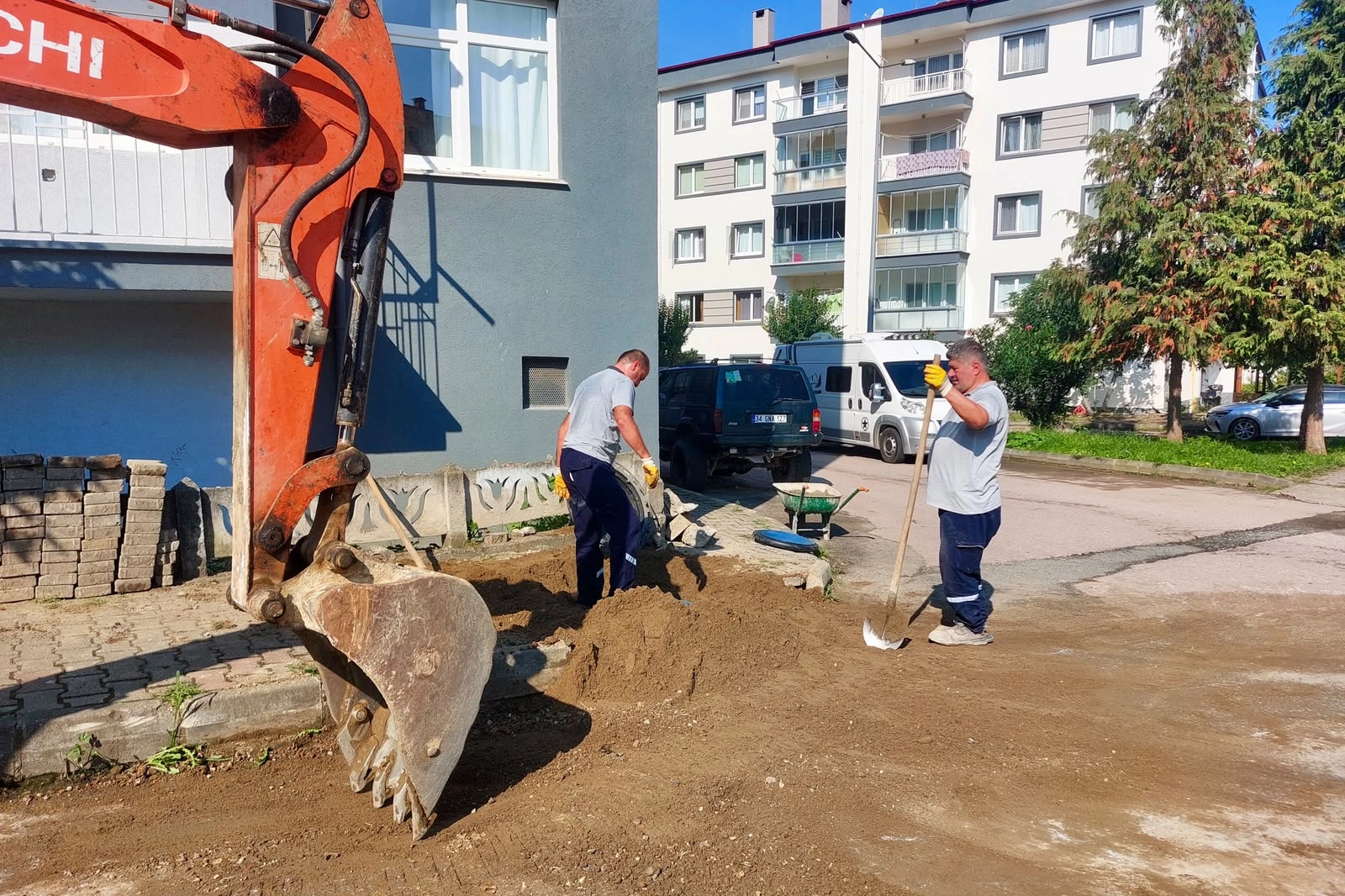 Giresun'da altyapı ve üstyapı çalışmaları sürüyor
